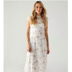 NWOT Urban Outfitters Arabella Floral Chiffon Dress